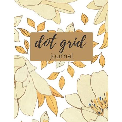 Dot Grid Journal: Dotted Notebook With Floral Soft Cover