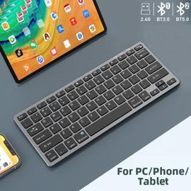 Clavier sans fil Bluetooth SeenDa 78 touches clavier de synchronisation  multi-appareils Mini clavier multim¿¿dia pour ordinateur portable iPad  MacbookTablet