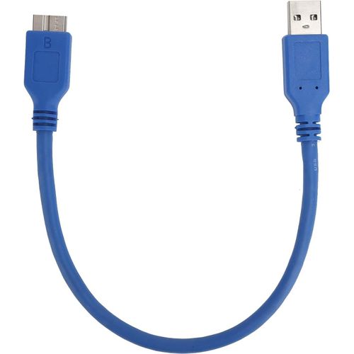 Câble Micro USB 3.0, PVC Câble USB-A vers Micro-B Disque Dur Externe USB 3.0 Cordon Adaptateur de Transmission 5 GBP/s pour la Transmission Générale sur Disque Dur Chargement USB (0.3M)
