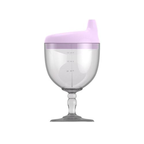 Verre à vin en forme de verre pour bébé verre à bec de canard gobelet  d'alimentation biSantos pour enfants apprentissage pour bébé verre HI  Creative 150ml --Violet