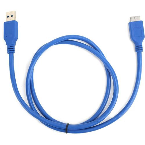 Câble Micro USB 3.0, PVC Câble USB-A Vers Micro-B Disque dur Externe USB 3.0 Cordon Adaptateur de Transmission 5 Gbp/s pour la Transmission Générale sur Disque dur Chargement USB (1M)
