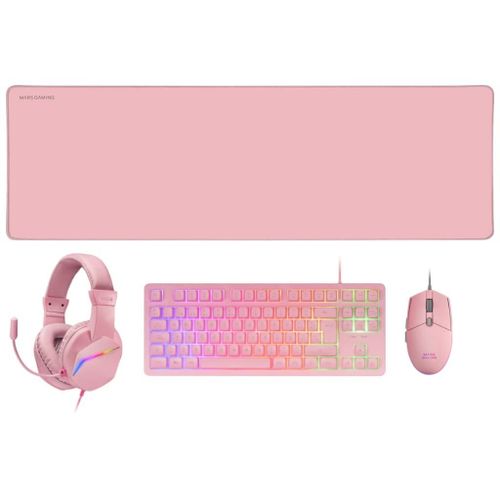 Pack Gamer 4en1 (clavier/souris/casque/tapis) Mars Gaming Mcp-rgb3 (r