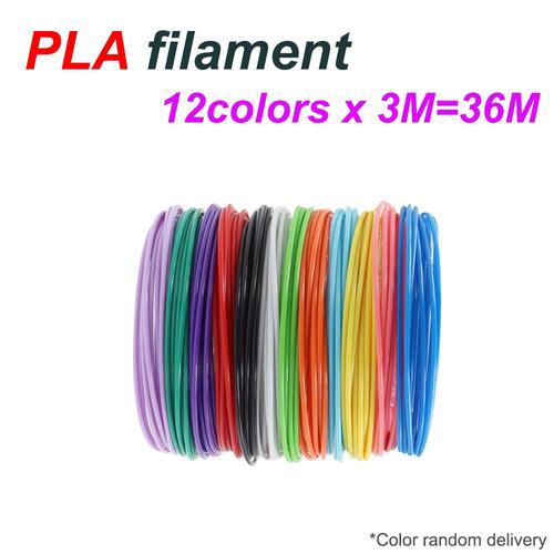Stylo 3D d'impression avec Ecran LCD+12 Multicolores Filament PLA