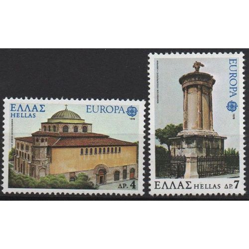 Grèce Timbres Europa 1978