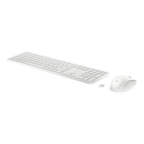 HP 655 - Ensemble clavier et souris - sans fil - 2.4 GHz - Français - blanc