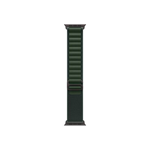 Apple - Boucle Pour Montre Intelligente - 49 Mm, Finition En Titane Noir - Taille Medium - Vert Foncé