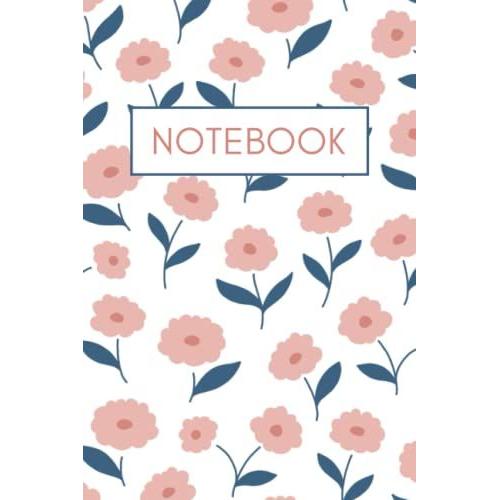 Cute Floral Pattern Paperback Wide Ruled Composition Notebook For Girls, Teens, Kids, Soft Cover, Medium 6 X 9 Inches, 100 Pages: High Quality Paper - ... Office, Home, School, Business And More!