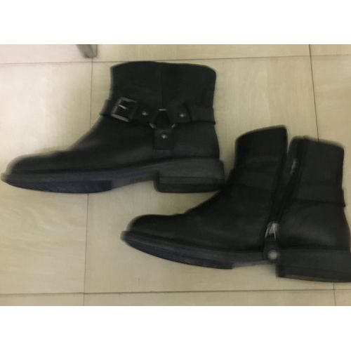 Chaussures Bottines Noires Cuir Geox Pour Femme T38