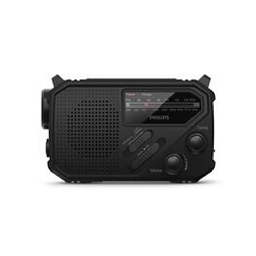 RADIO PORTABLE PHILIPS AVEC LAMPE TORCHE NOIR