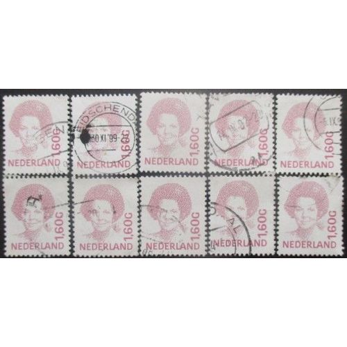 Pays-Bas N°1380f X 10 Oblitéré
