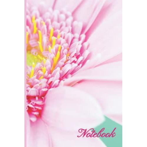 Flower Notebook Journal For Teen Girls: Colorful Pink Simple Single Flowery Journal For Her, Sister And Women | 150 Lined And Blank Pages | 6x9