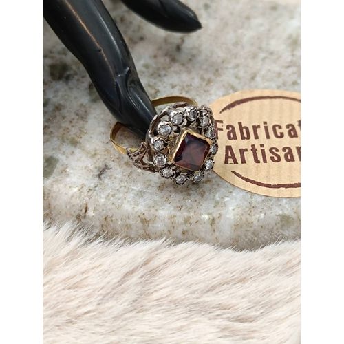 Bague Or 18 Carats Et Argent