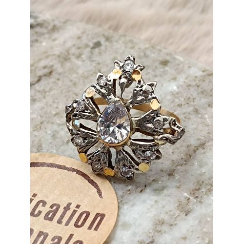 Bague Or 18 Carats Et Argent