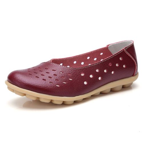 Chaussures D'été Décontractées Pour Femmes,Mocassins En Caoutchouc Découpés,Antidérapants,Respirants Pour Femmes,Grande Taille 35-44