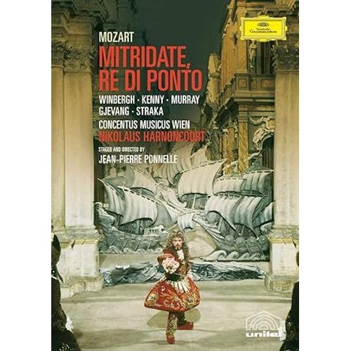 Dvd Mozart Mitridate, Re Di Ponto Cocentus Musicus Wien Harnoncourt Gösta Winbergh Yvonne Kenny Jean-Pierre Ponnelle