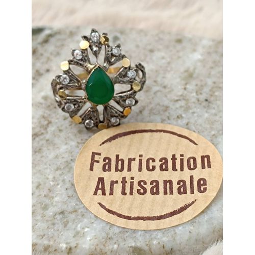 Bague Or 18 Carats Et Argent