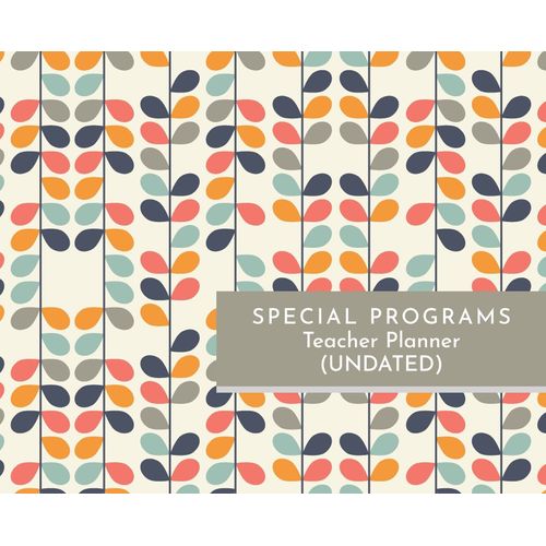 Special Programs Teacher Planner