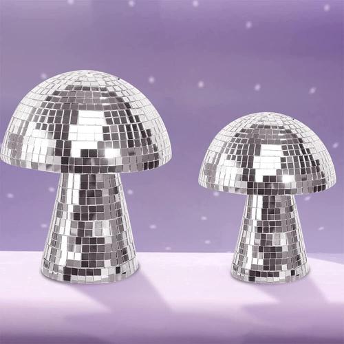 Boule disco aux champignons Boule miroir réfléchissante pour la