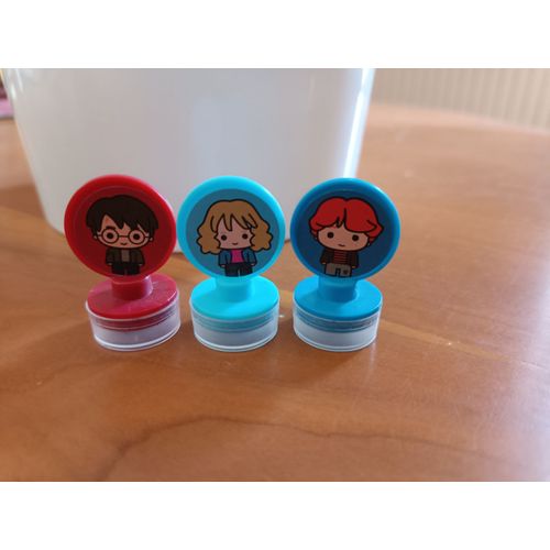 Lot De 3 Minis Tampons Encreurs - Harry Potter - Hermione Granger - Ron Weasley