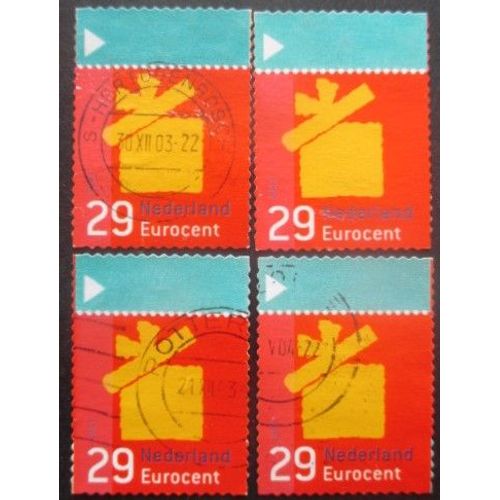 Pays-Bas N°2082 X 4 Oblitéré