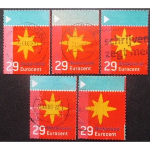 Pays-Bas N°2092 X 5 Oblitéré