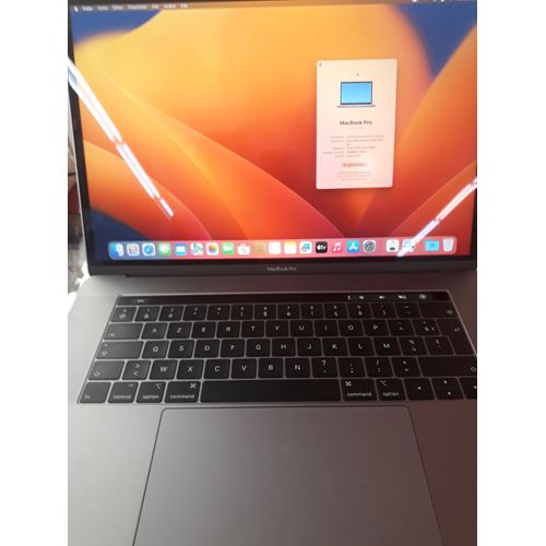 Apple MacBook Pro 2018 - 15.4" Intel Core i7 - 2.2 Ghz - Ram 16 Go - SSD 256 Go - Azerty - Gris Anthracite