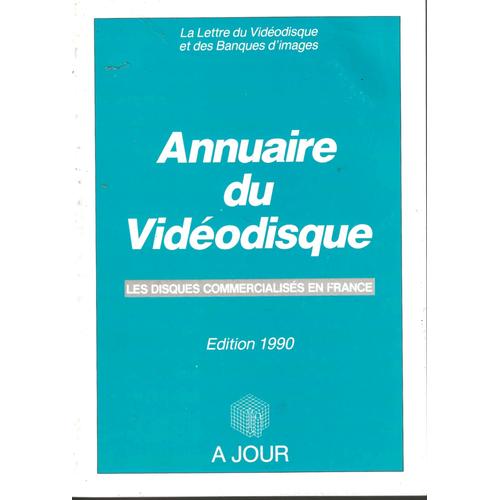 Annuaire Du Vidéodisque, Les Disques Commercialisés En France, Édition 1990.
