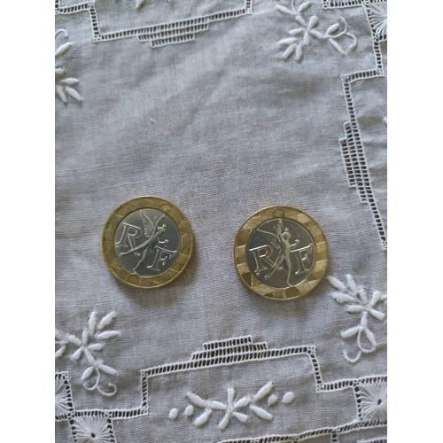 Lot De 2 Pièces De 10 Francs, Bimétallique, Génie De La Bastille , Période 1901-1999, Très Bon État