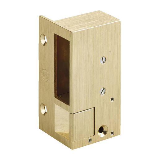 Gâche électrique - en applique - à émission droite bronze 2 MÉTALUX
