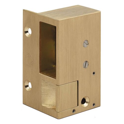 Gâche électrique en applique - à émission droite bronze 1 MÉTALUX