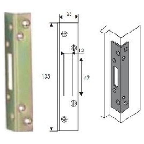 Gache ISEO huisserie métallique 49 Bronzé Or - 97024900SA