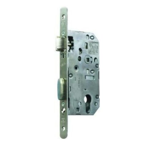 Serrure à larder D455 Clé I Axe 50mm bout rond finition inox - VACHETTE - 22702000