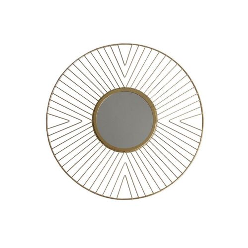 Miroir filaire doré 50 cm