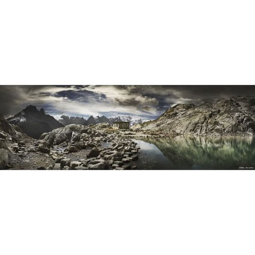 Tableau sur toile lac blanc de Chamonix 45x135 cm