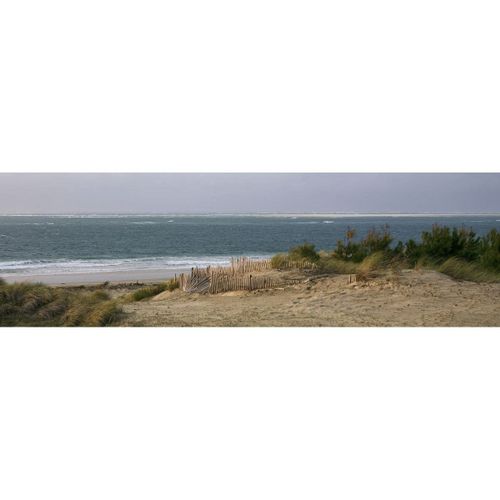 Tableau sur toile plage d'Arcachon 30x97 cm