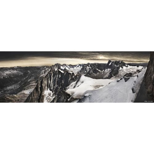 Tableau sur toile vallée de Chamonix 45x135 cm