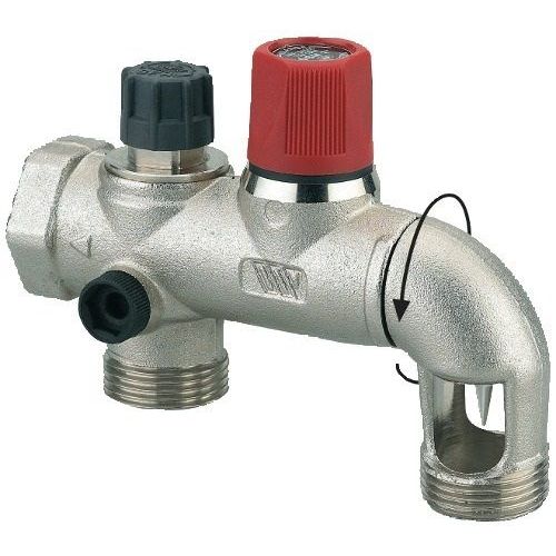 Watts Industries-Groupe De Sécurité Gsm 26x34 Coudé Inox Réf 2254555m2