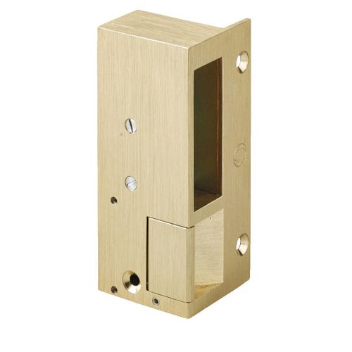 Gâche électrique en applique - à rupture bronze gauche 3 BEUGNOT