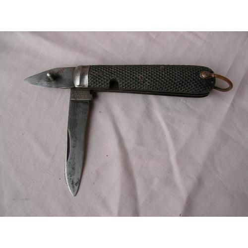 Ww2 Angleterre Couteau Multi-Usages Jack Knife Anglais " Joseph Allen And Sons " Rare 2 Éléments