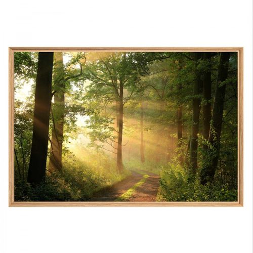 Tableau mural mat encadré rayon de soleil 65x97 cm