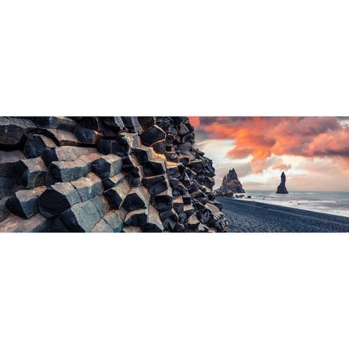 Tableau sur toile falaises d'Islande 45x135 cm