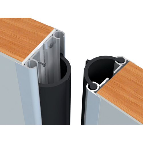 Profilé caoutchouc pour porte va-et-vient 48 à 58 mm - longueur 224 cm BRICOZOR