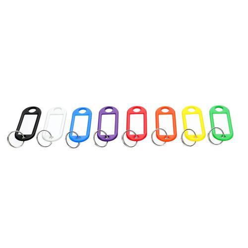 Boîte de 200 porte-étiquette avec anneau assortiments couleurs - STRAUSS - 420663