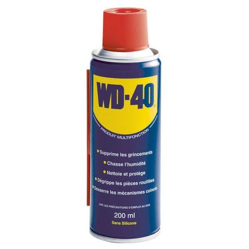 Bombe multifonction WD-40 en aérosol 200 ml - Dégrippant, lubrifiant et anti-corrosion