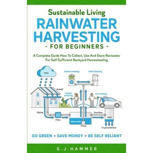 Sustainable Living: Rainwater Harvesting For Beginners: A Complete Guide How To Collect, Use And Store Rainwater For Self-Sufficient Backyard Homesteading