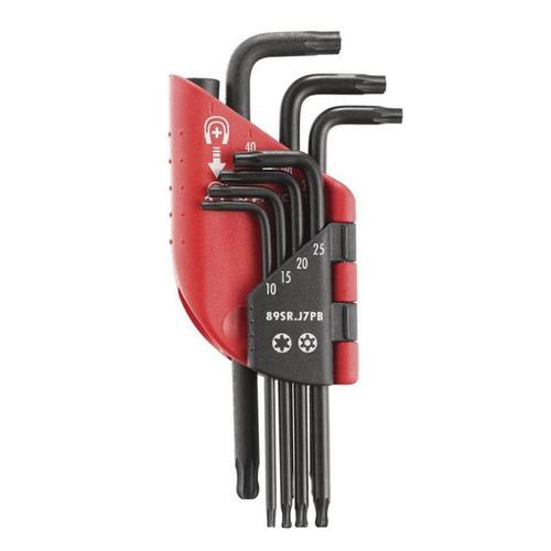 Jeu de 7 clés mâles Torx/Resistorx FACOM 89SR.J7PB 10 à 40 mm