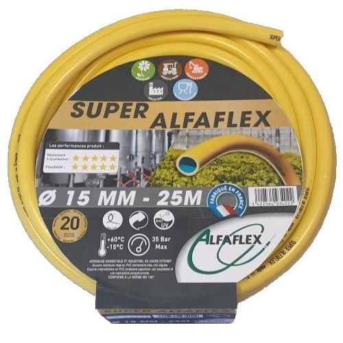 Tuyau d'arrosage Super 25mx15mm - ALFAFLEX - AFSUP15025