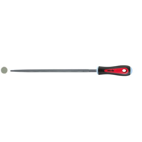 Lime ronde à manche plastique - 250 mm, Bâtarde