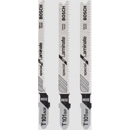 Carte de 3 Lames BOSCH 2 X T101BIF + 1 X T101AOF Spécial Coupe Parquet - 2608636429