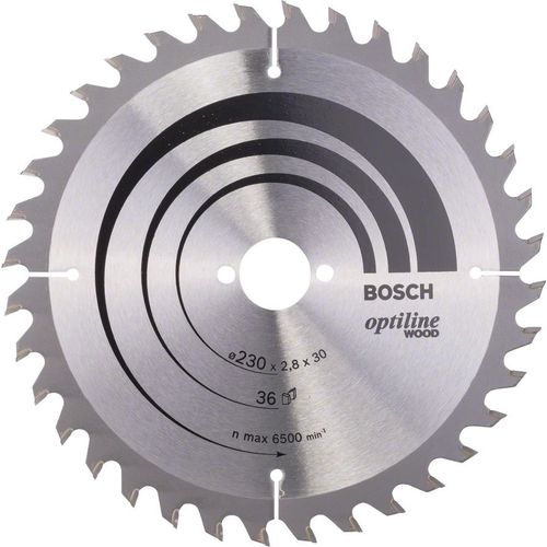 Lame de scie circulaire Optiline Wood 230 x 30 x 2,8 mm, 36 1pc